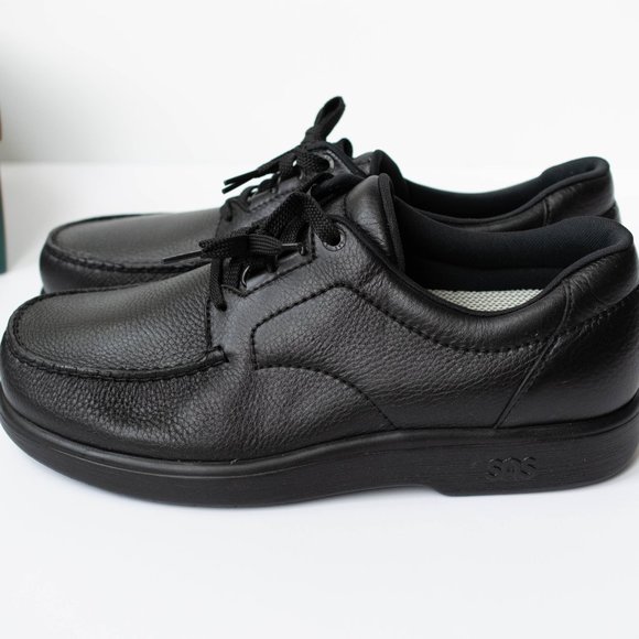 SAS Bout Time Black Leather Shoes,  NEW, Size11.5 WW, Soft and Comfortable - Picture 11 of 13